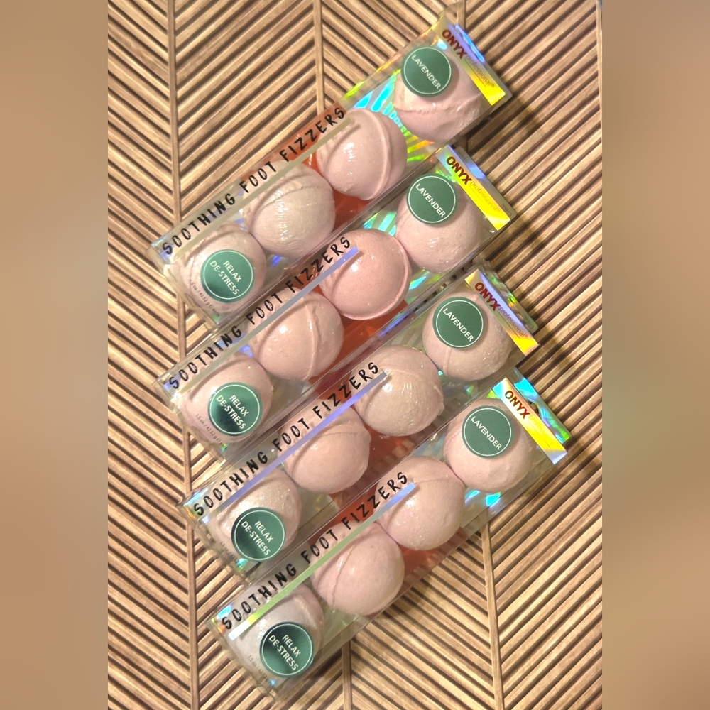 Onyx Professional Lavender Soothing Foot Fizzers Bundle - 5 Pack